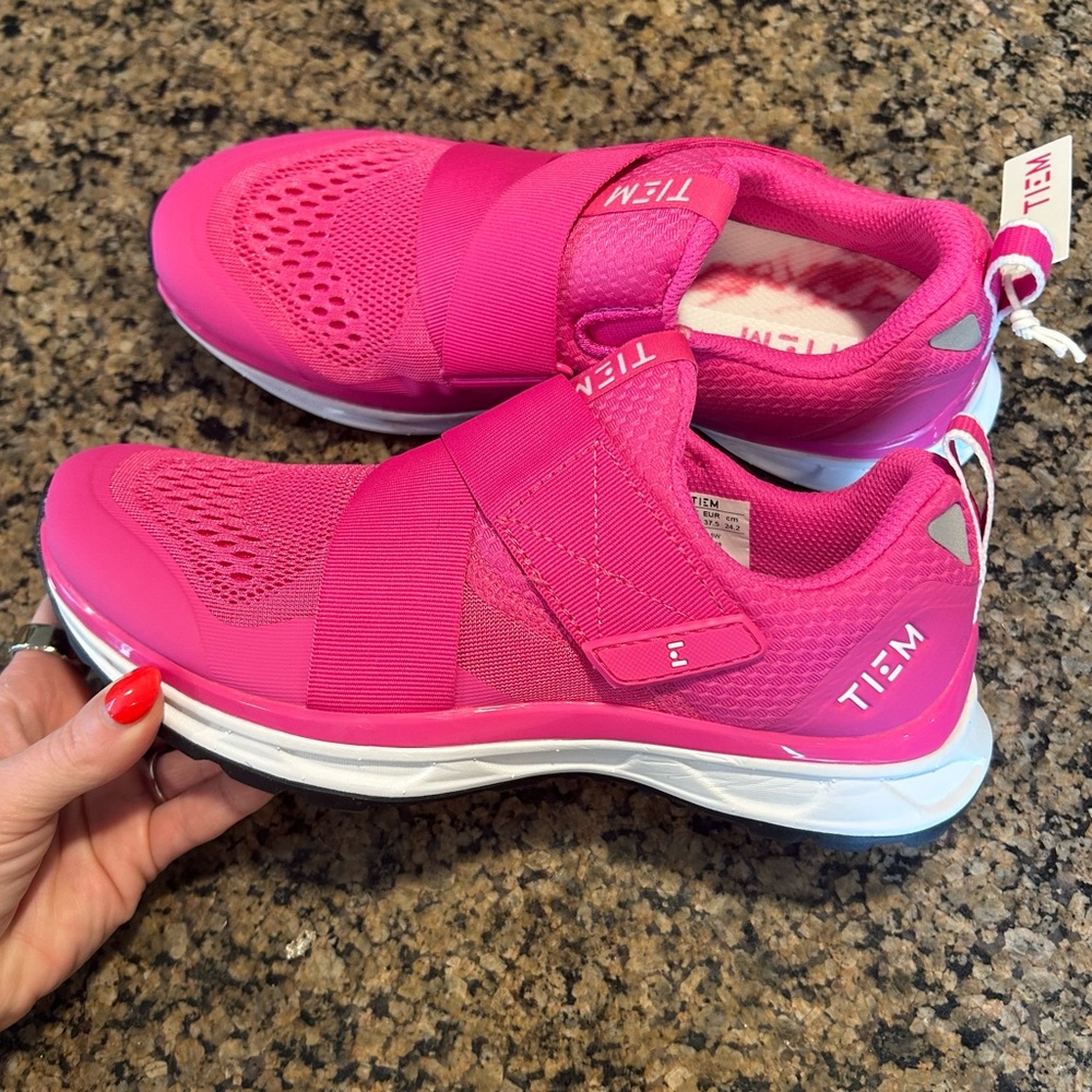 TIEM Pink Slipstream Cycling Shoes